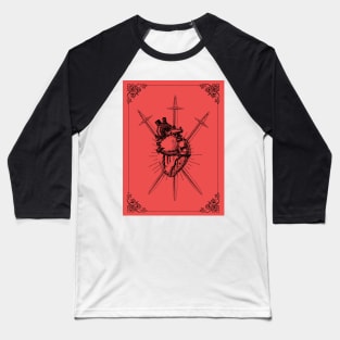 3 of swords tarot card Baseball T-Shirt